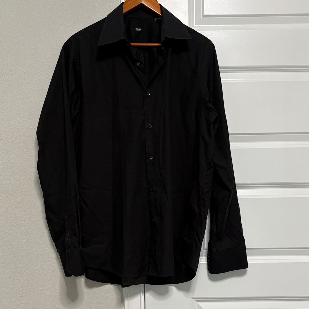 Hugo Boss Black Men's Dress Shirt - Long Sleeve Button-Up